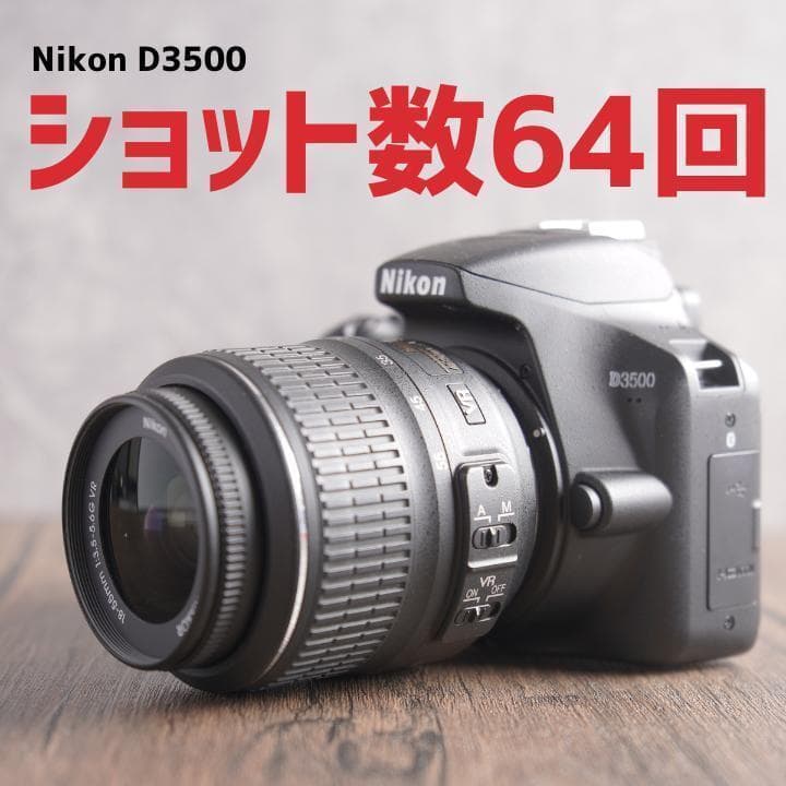 ✨ショット数まさかの64回でほぼ未使用✨Nikon D3500　267-1