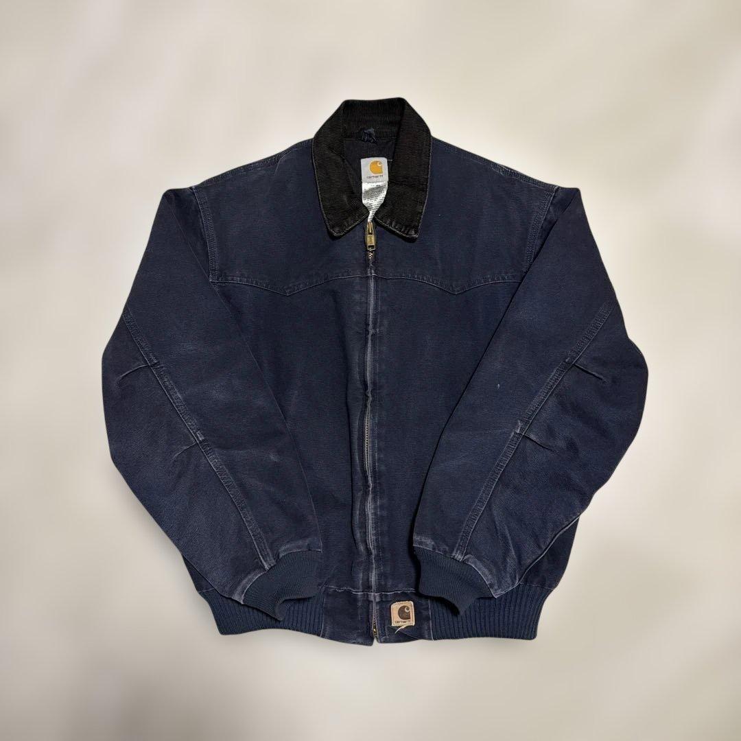 と*も様 carhartt サンタフェジャケット J14 MDT ネイビー L