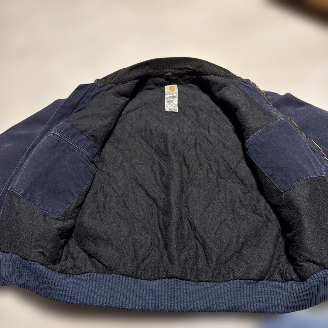 と*も様 carhartt サンタフェジャケット J14 MDT ネイビー L