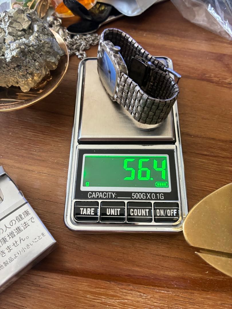 T*1様 LONGINES スクエア型メッシュバンド時計