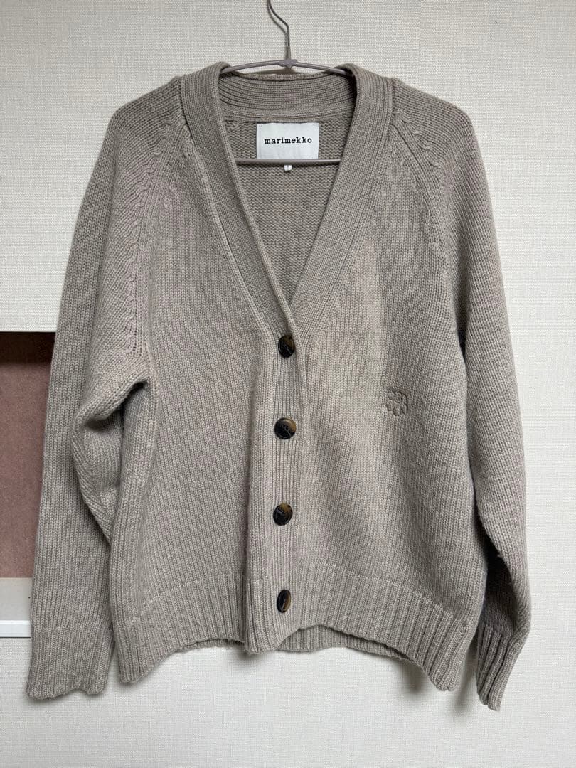 marimekko マリメッコ　グレー ジュカーディガン