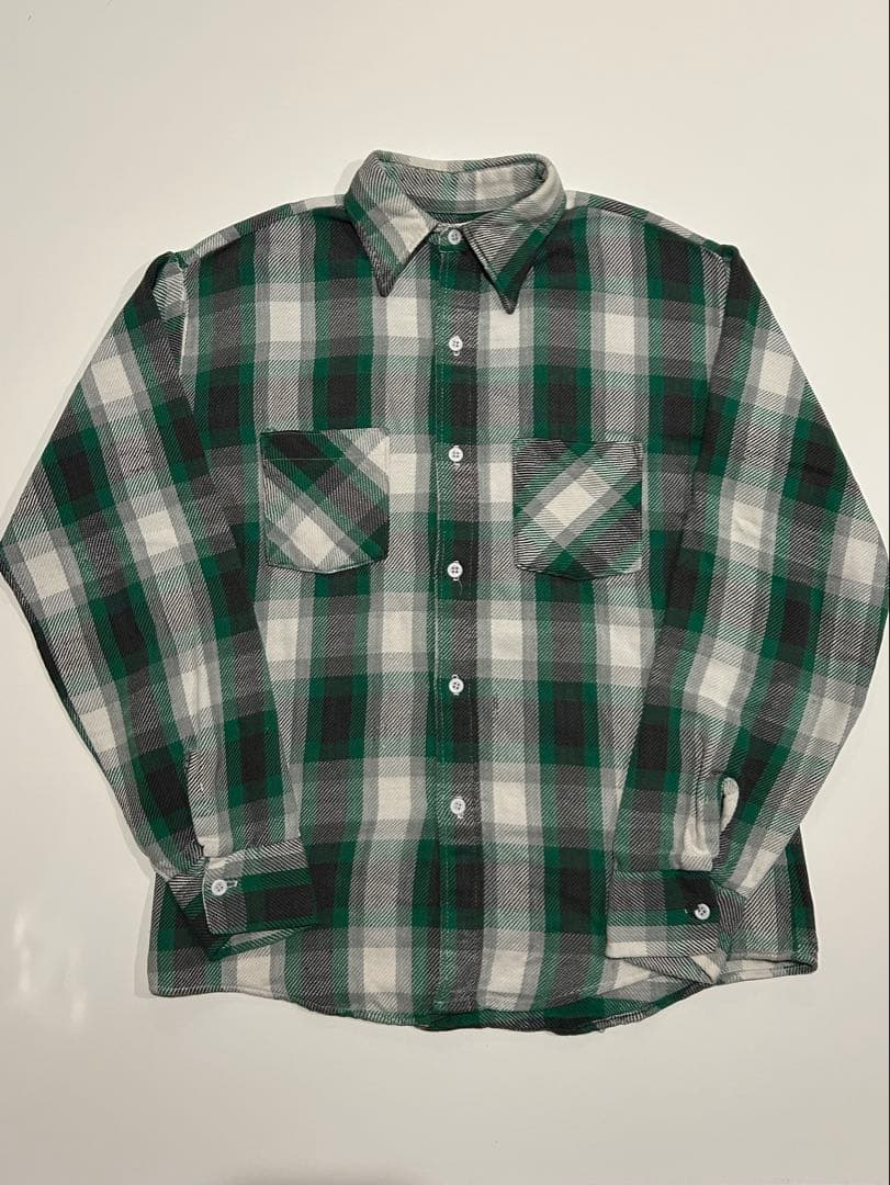 レ*毒様 70s BIGMAC オンブレ ビッグマック ネルシャツ 良配色