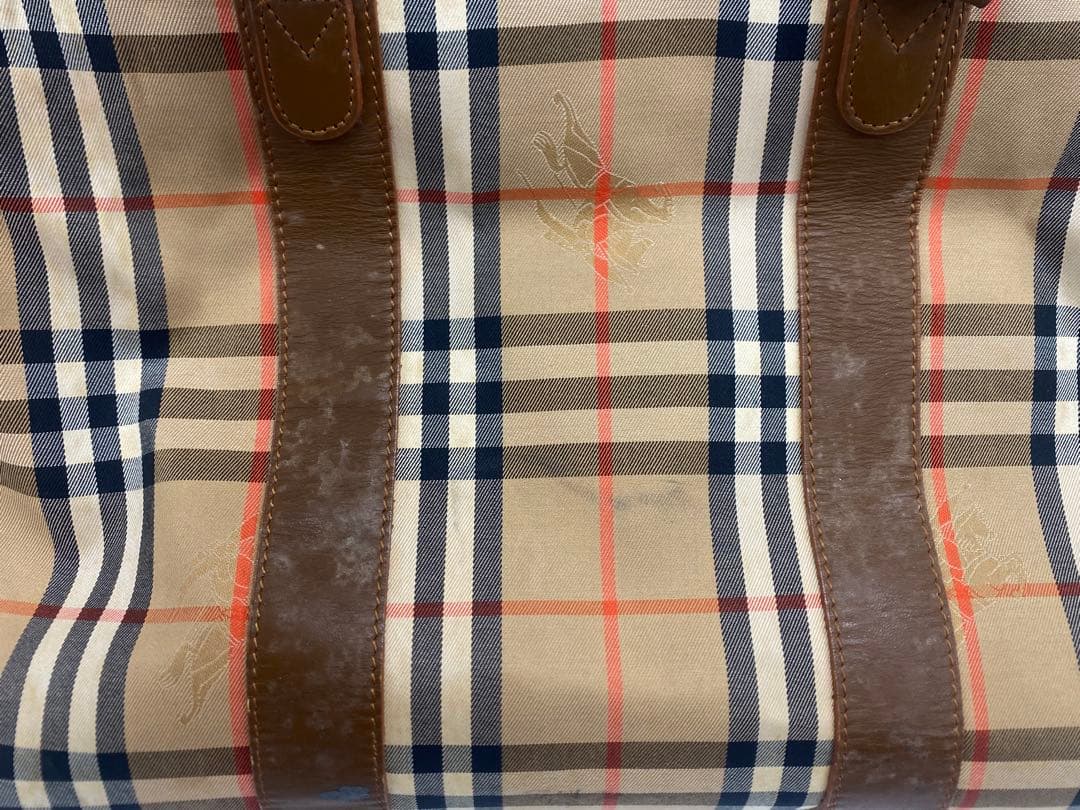 BURBERRY バーバリー ボストンバッグ チェック ベージュ