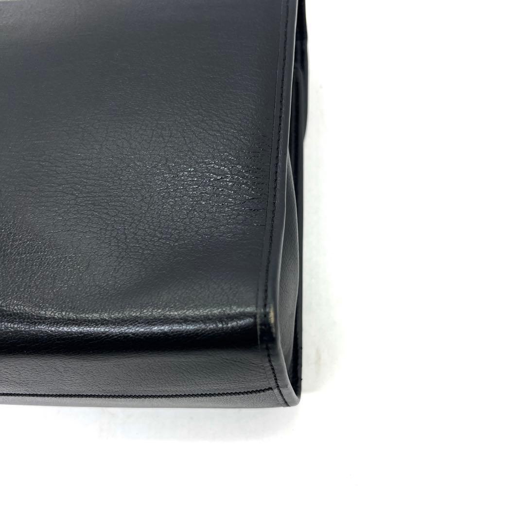 【美品】ディオール ハンドバッグ ゴールド金具 シボレザー ブラック