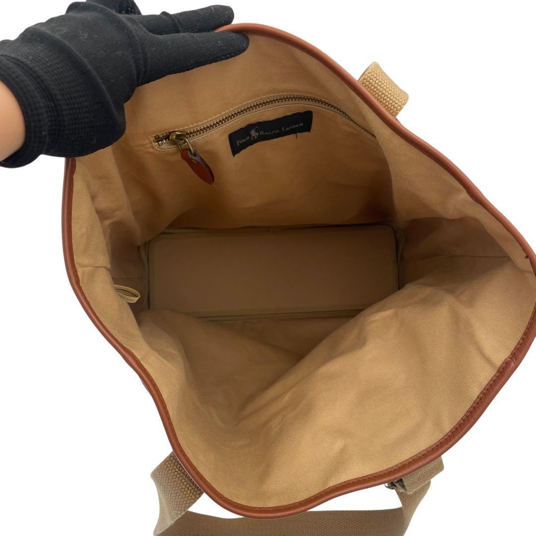 【希少】ラルフローレン トートバッグ ビーントート ショルダーバッグ 大容量