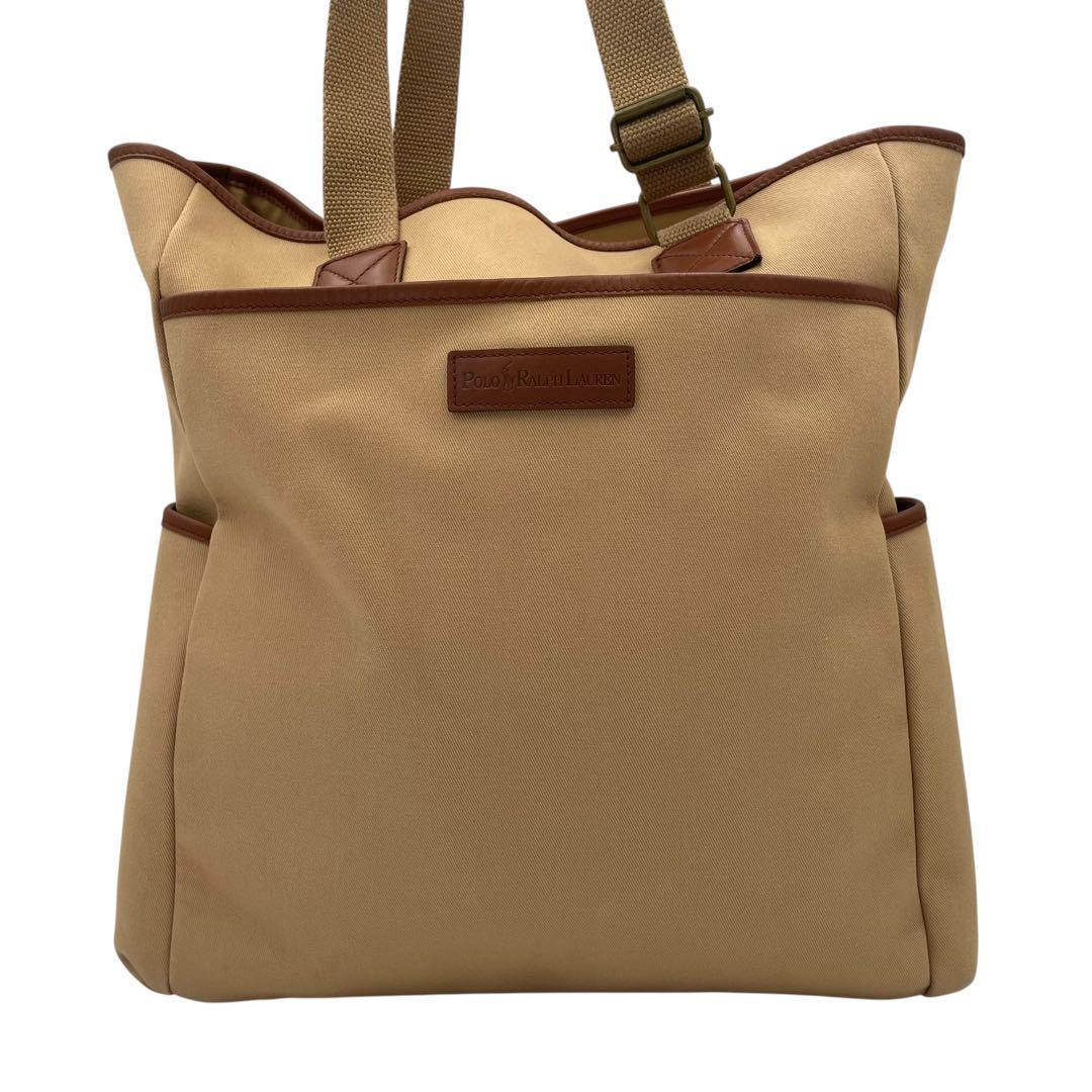 【希少】ラルフローレン トートバッグ ビーントート ショルダーバッグ 大容量