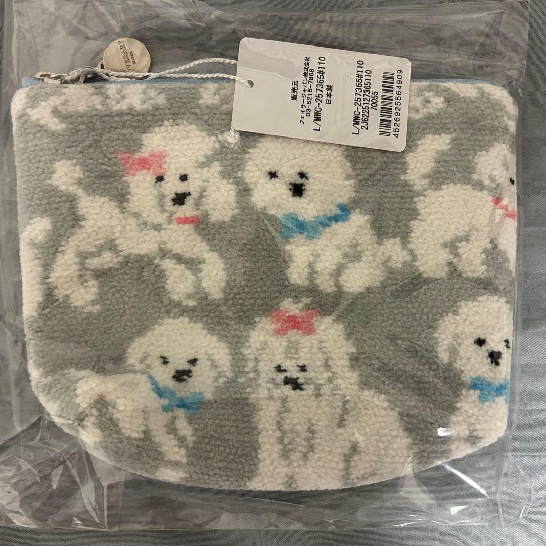 FEILER モフモフワンチャン　Lサイズ　ポーチ