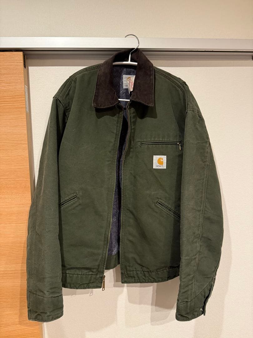 Carhartt コットンジャケット オリーブグリーン　デトロイトジャケット