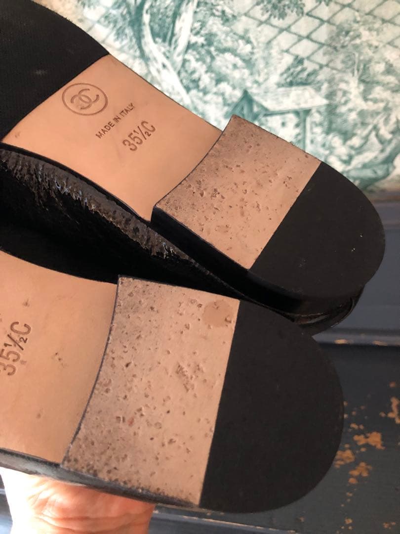 CHANEL バレエシューズ 黒/白