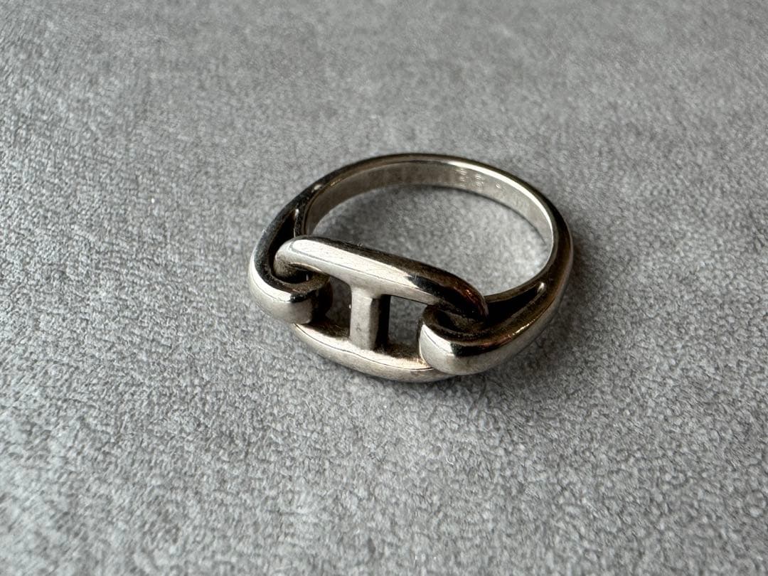 HERMES ヴィンテージエルメス　シェーヌダンクル　リング　52号　51号