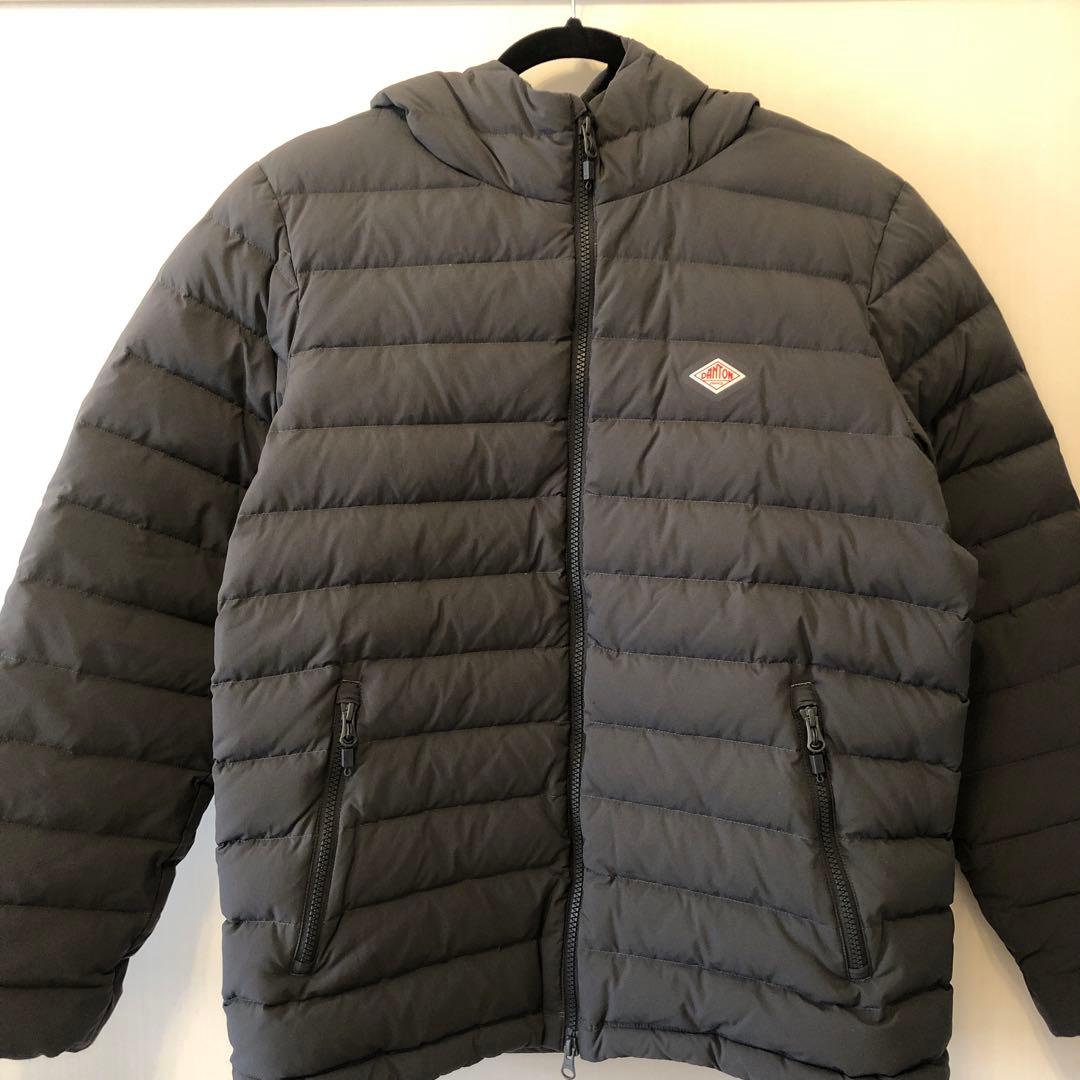 DANTON ダントン　ナイロンストレッチタフタ ミドルダウンフードジャケット