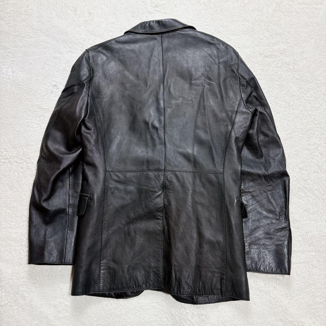 ユナイテッドアローズ 羊革 テーラードジャケット ラムレザー ブラック S