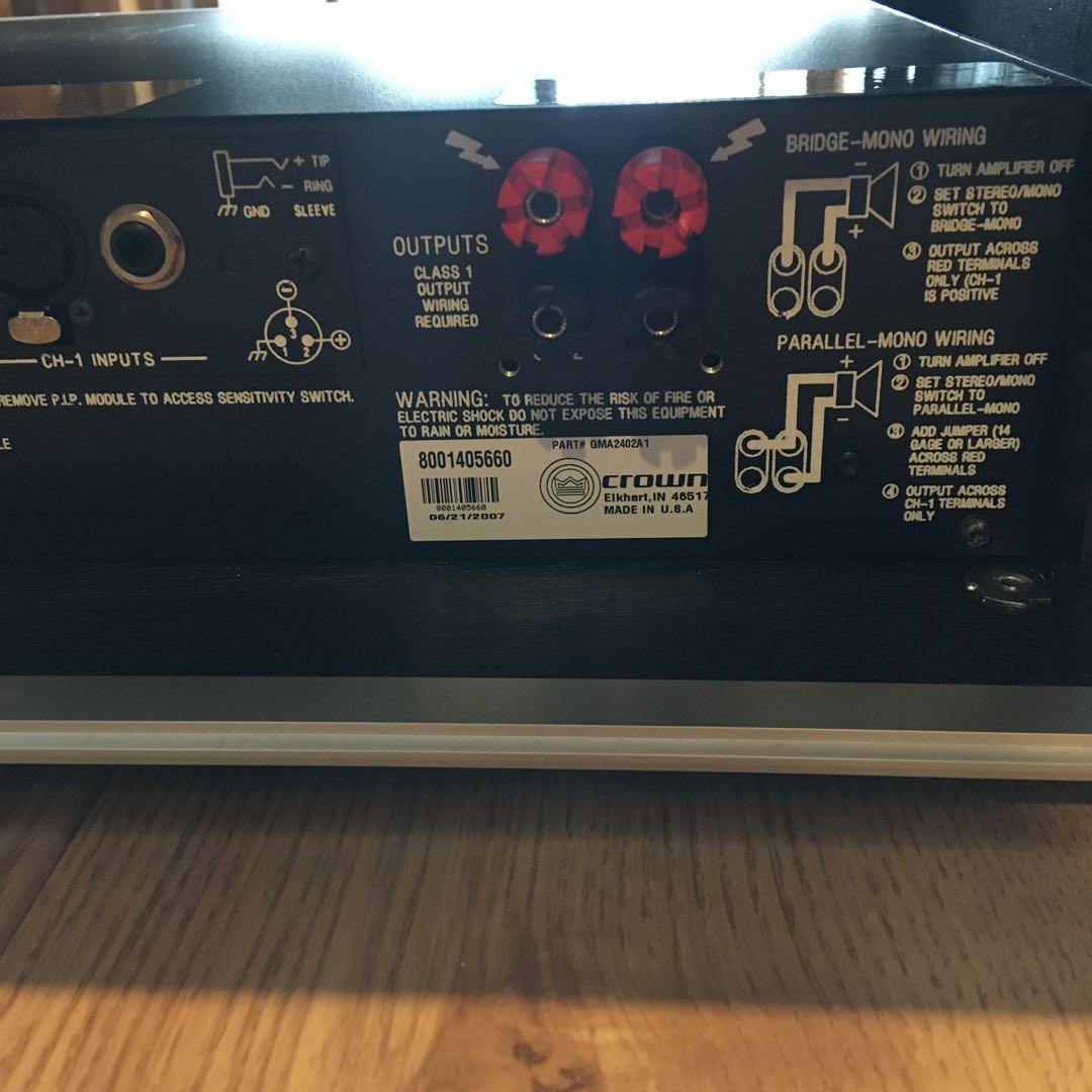 AMCRON 2402 アムクロン　業務用　パワーアンプ THX認定モデル