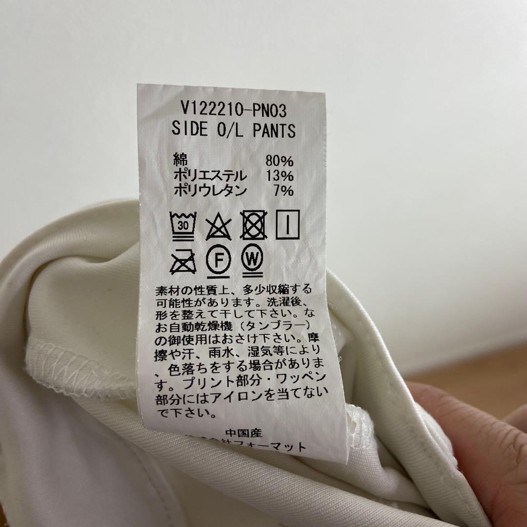 【V TWELVE】ホワイト ゴルフパンツ ポケット付き