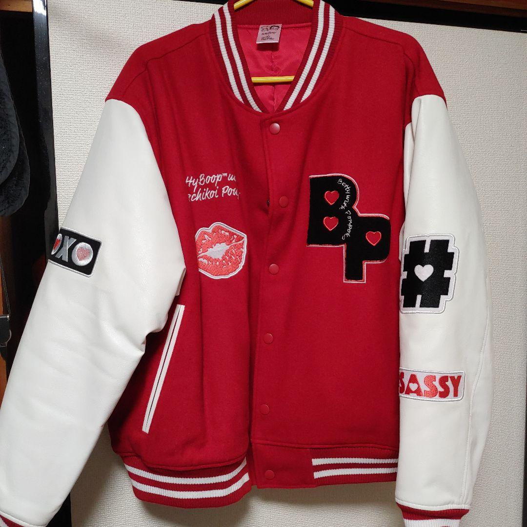 ぽこピーがち恋さんベティちゃんスタジャン 赤白