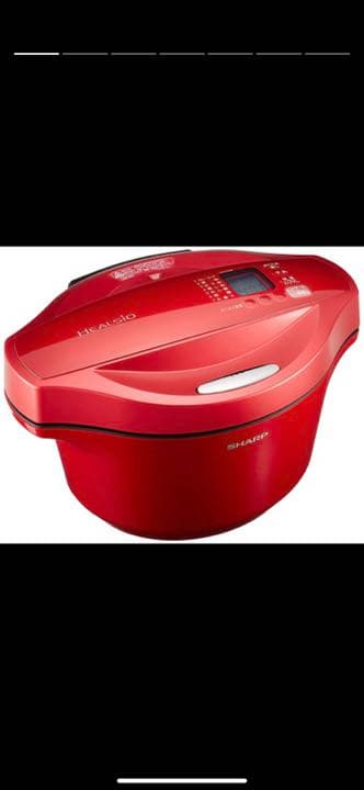 シャープ自動調理 鍋 ヘルシオ ホットクック 2.4L 大容量 無水鍋 レッド