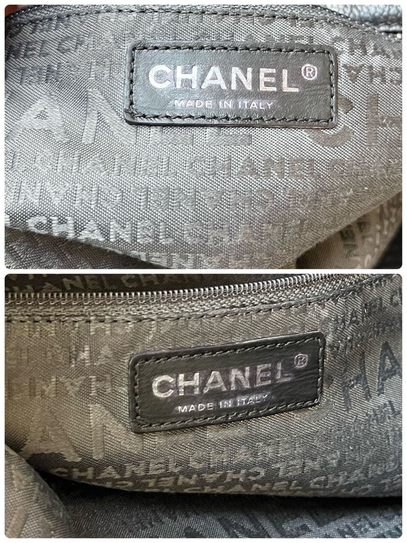 CHANEL キャビアスキン　バッグ　bagパンチング　ミニボストン　旅行カバン