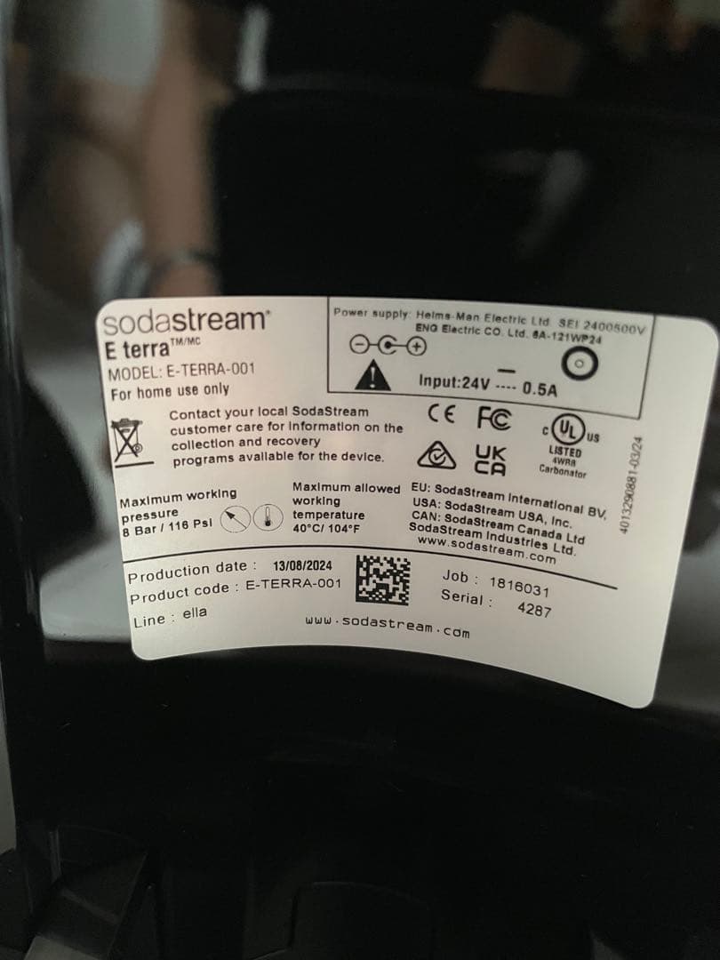 SodaStream E-TERRA-001 炭酸水メーカー