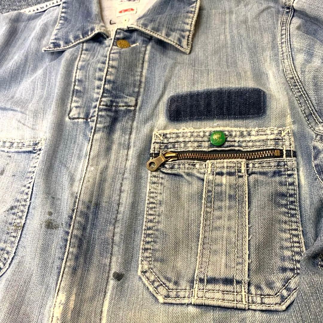 Lee デニムオーバーオール ブルー 古着 ビンテージ vintage