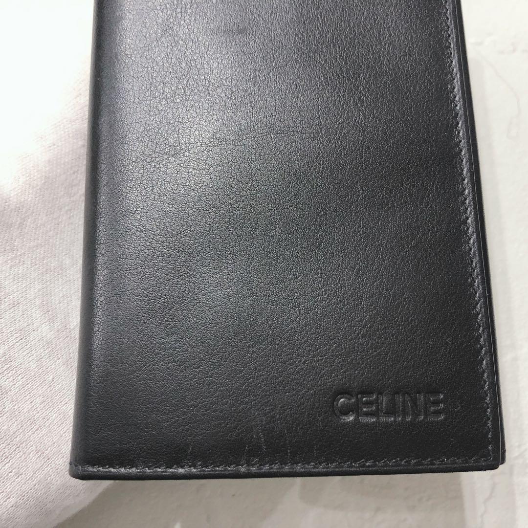 ☆美品☆ CELINE セリーヌ 長財布 ブラック レザー シンプル