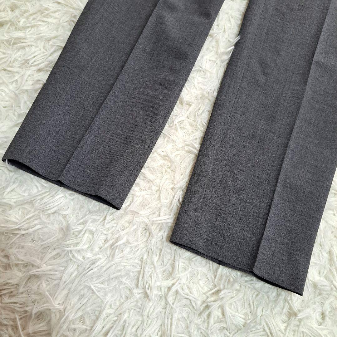 【Theory】ノーカラージャケット　パンツ　セットアップスーツ　グレー