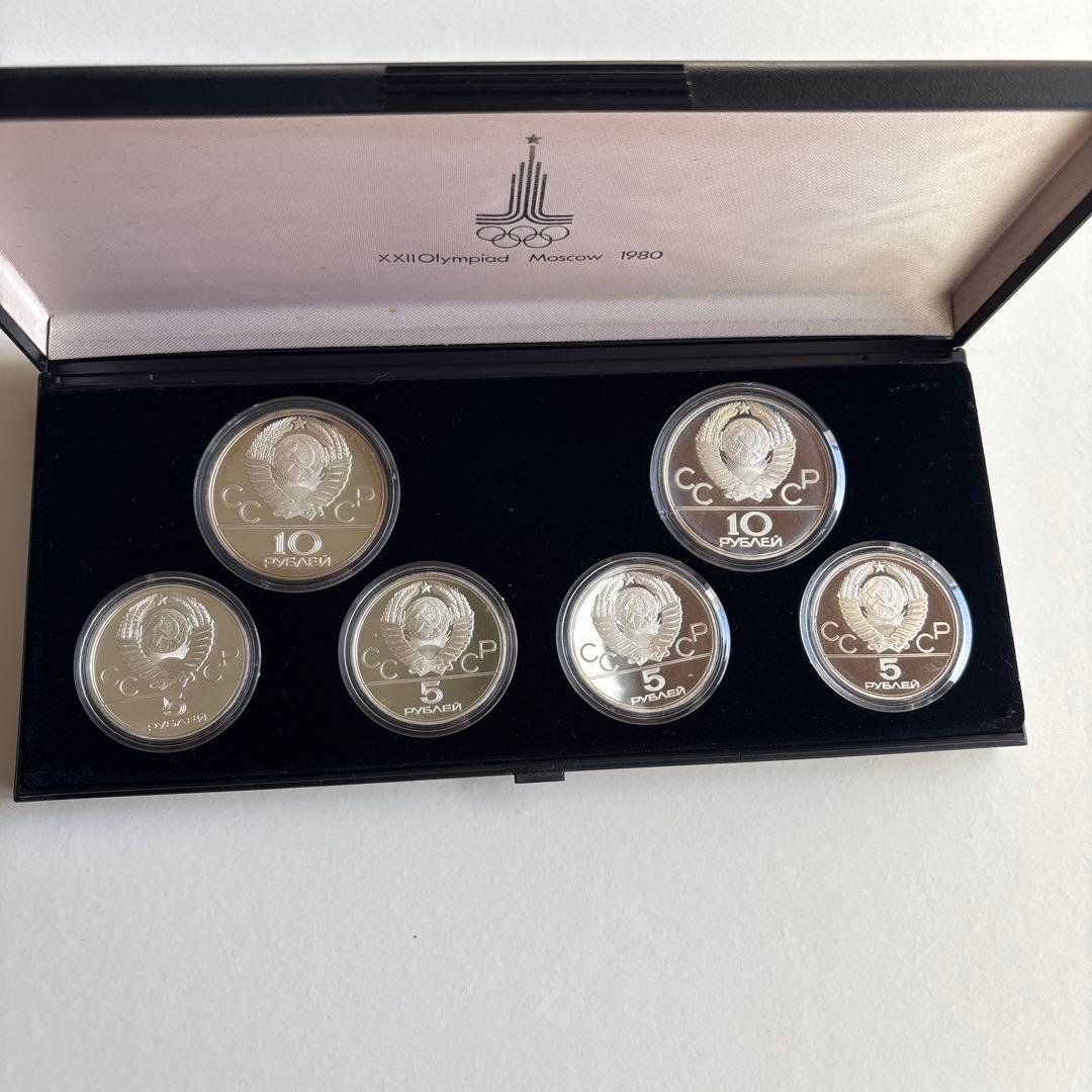 heapin 様◾️1980年モスクワオリンピック記念銀貨6枚セット