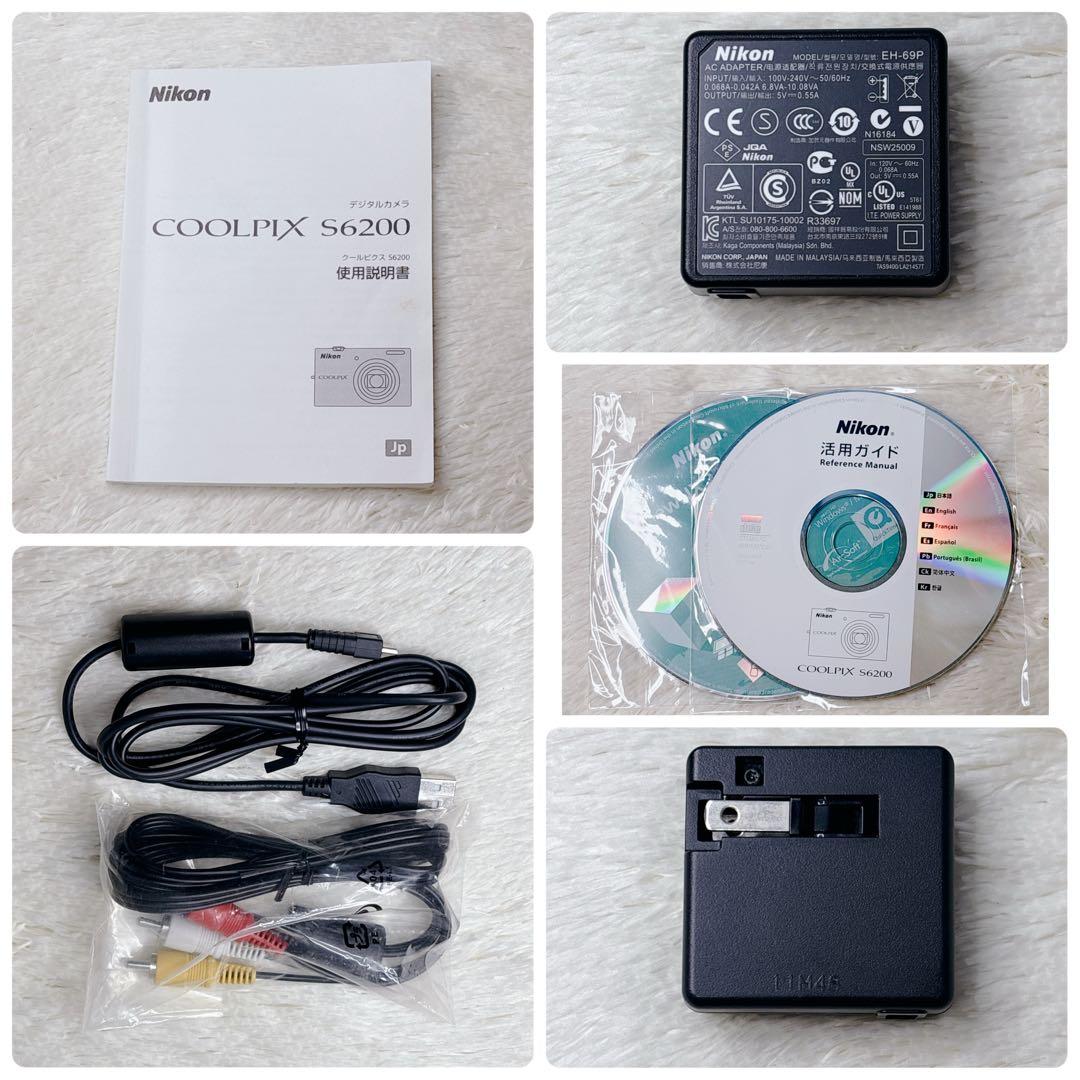 【人気色・付属品多数】Nikon COOLPIX S6200 デジタルカメラ