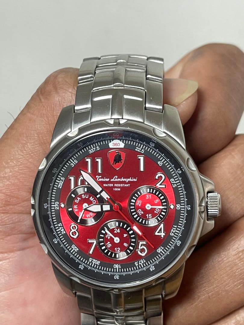 Lamborghini メンズ ウォッチ レッド
