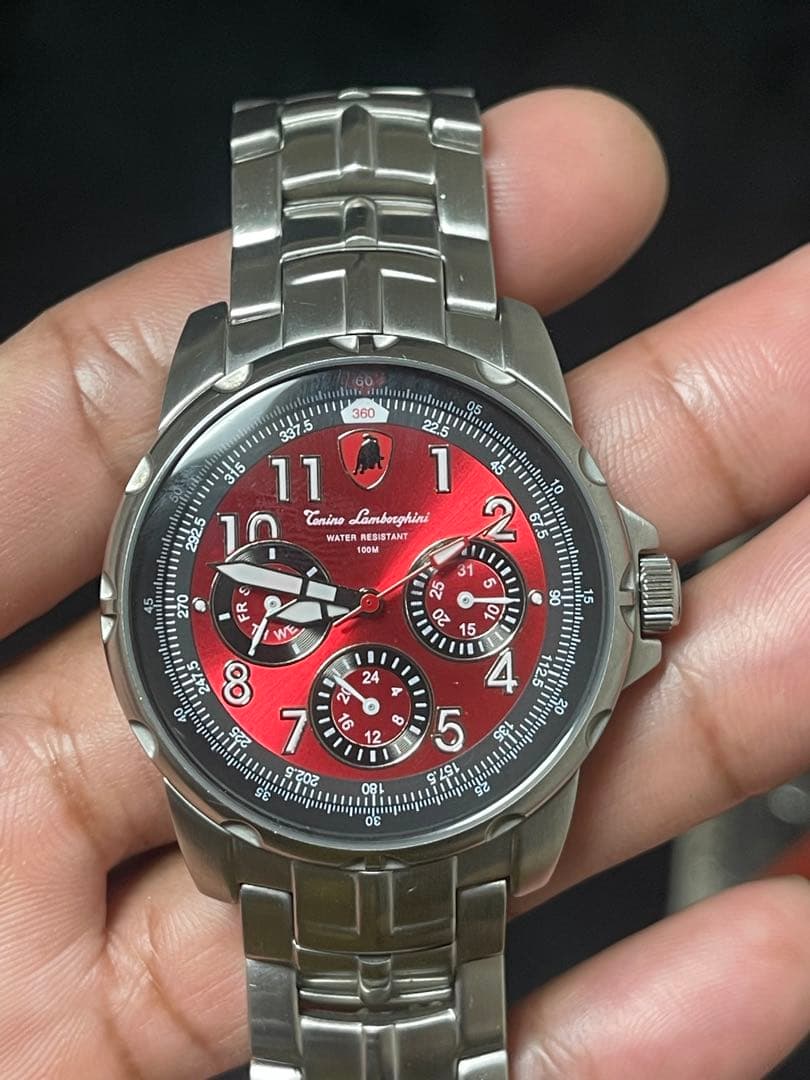 Lamborghini メンズ ウォッチ レッド