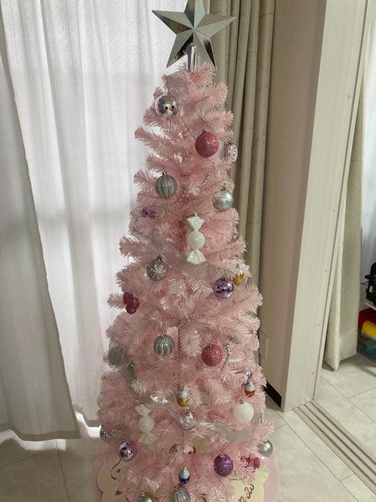 Francfrancフランフラン　クリスマスツリー150cm ピンク