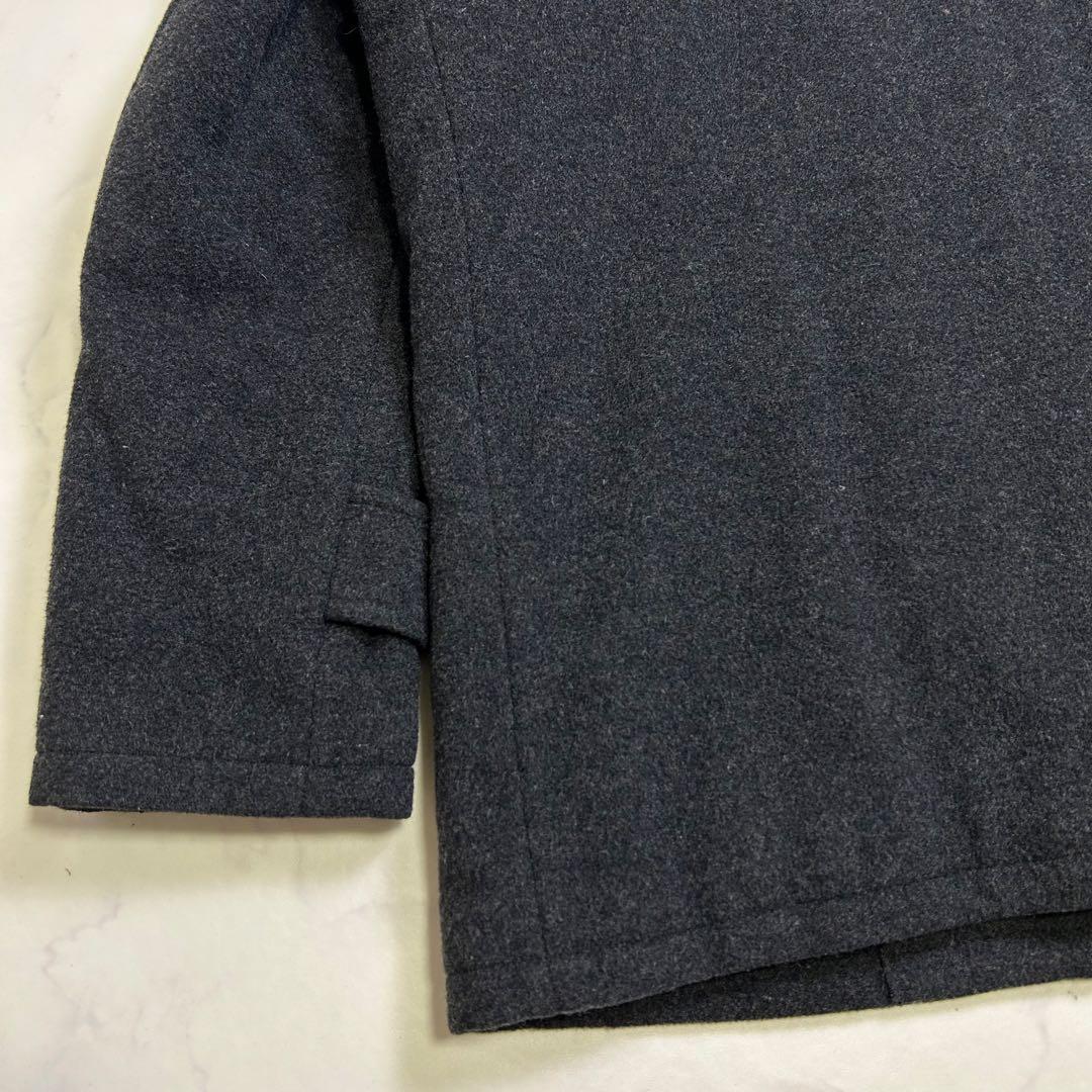 【フランス製】美品 アニエスベーオム ウール ハーフコート 八の字 サンライズ期