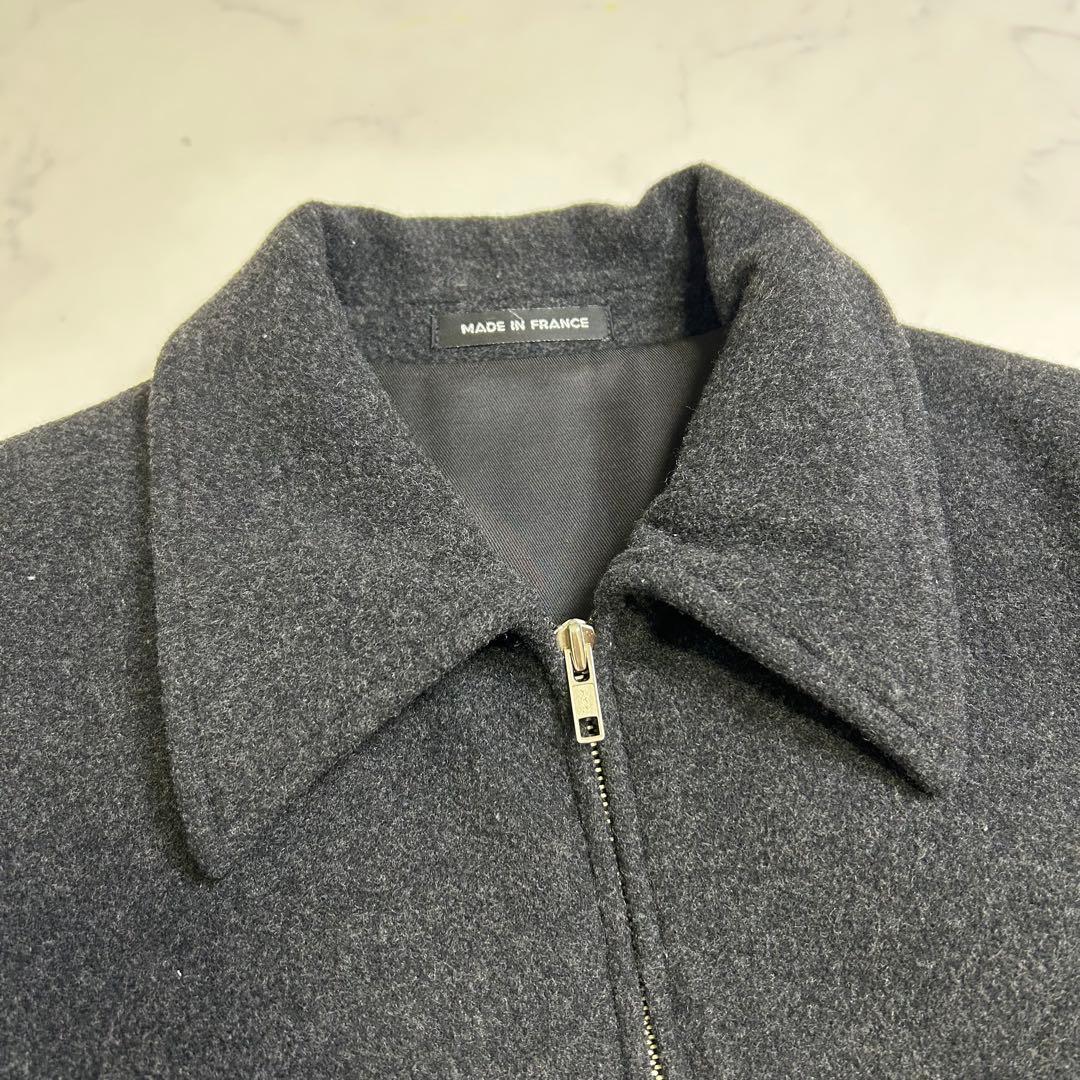 【フランス製】美品 アニエスベーオム ウール ハーフコート 八の字 サンライズ期