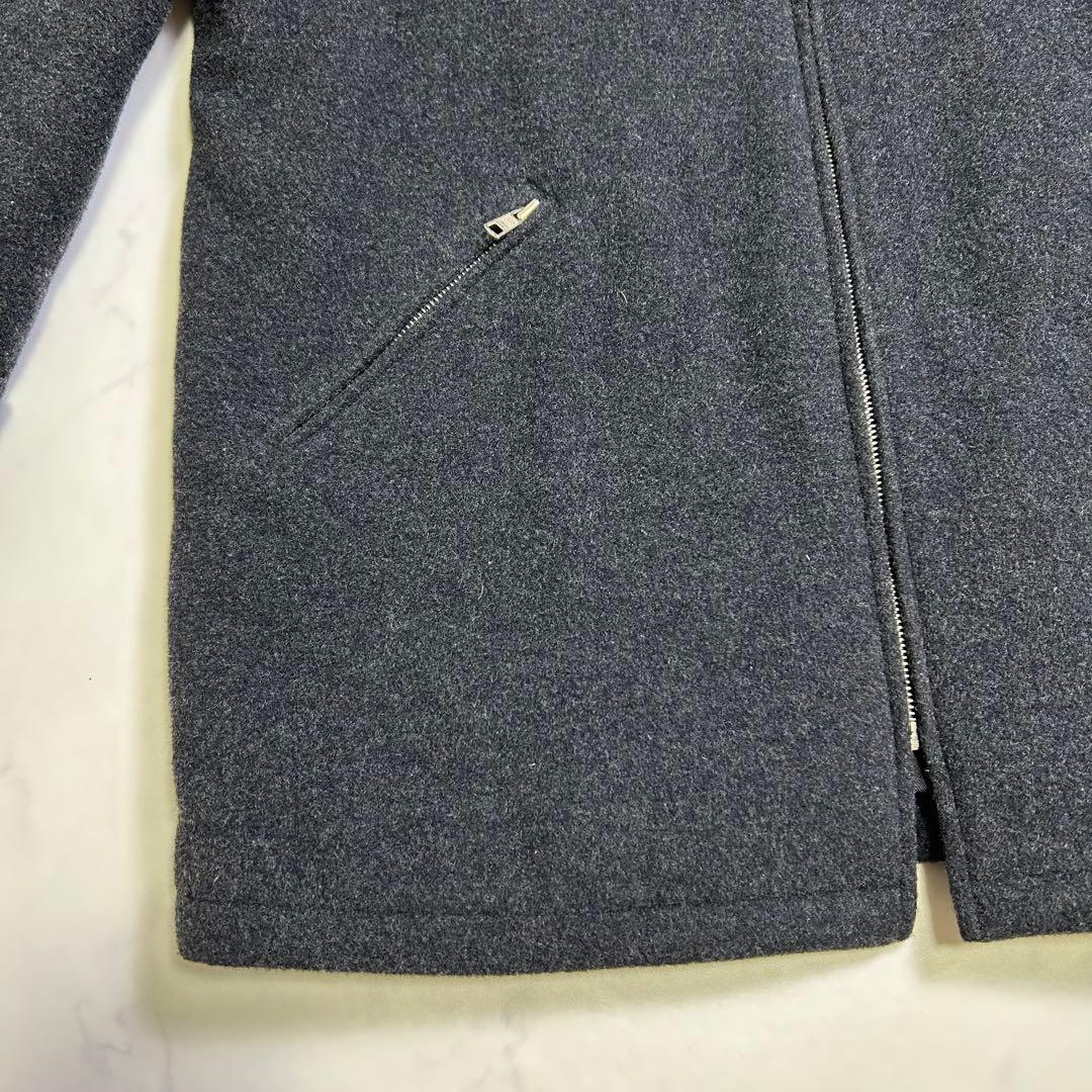 【フランス製】美品 アニエスベーオム ウール ハーフコート 八の字 サンライズ期