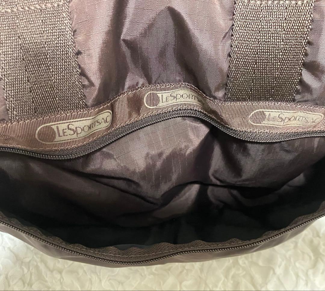 【極美品】LESPORTSAC レスポートサック ボストン 大容量 ブラウン