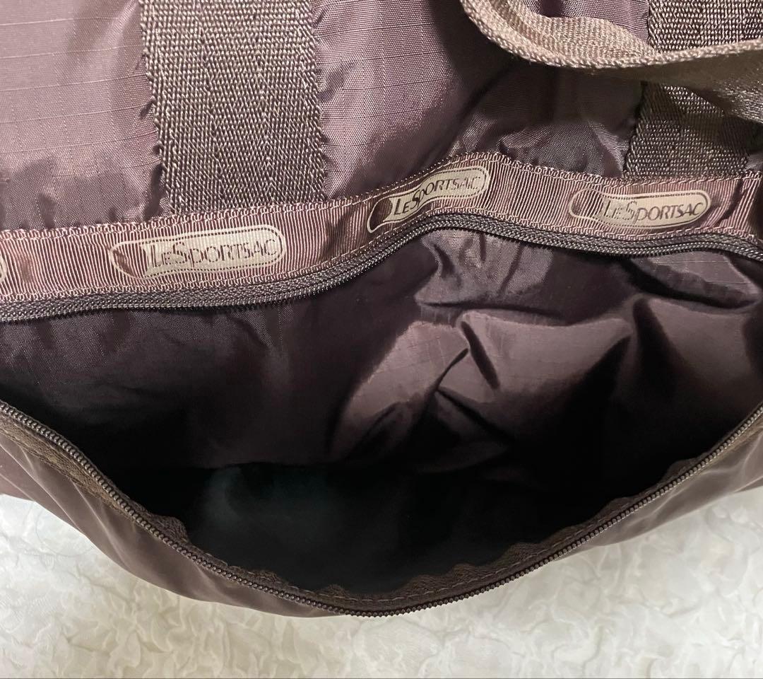 【極美品】LESPORTSAC レスポートサック ボストン 大容量 ブラウン