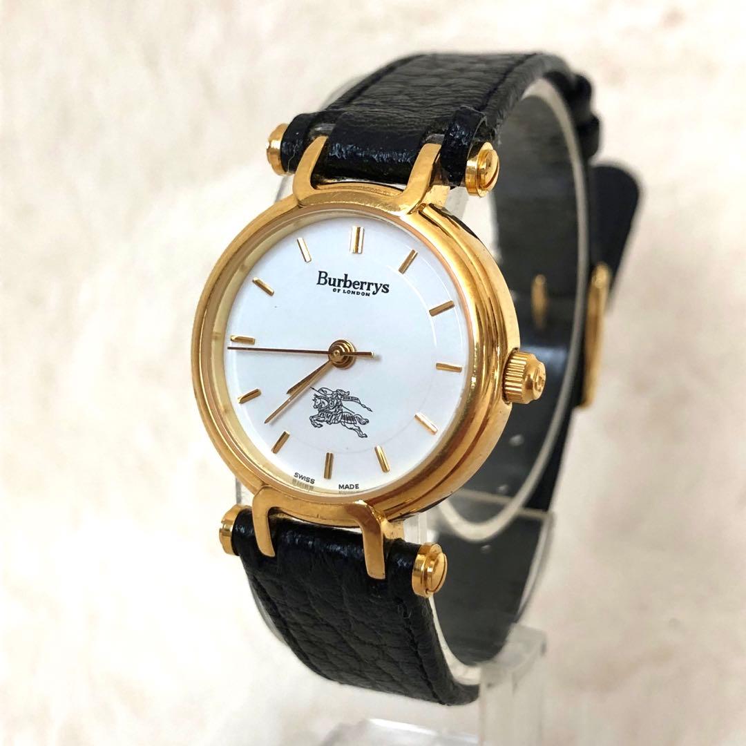 【極上品】バーバリーズ　ビンテージ　90s 時計　レザーベルト