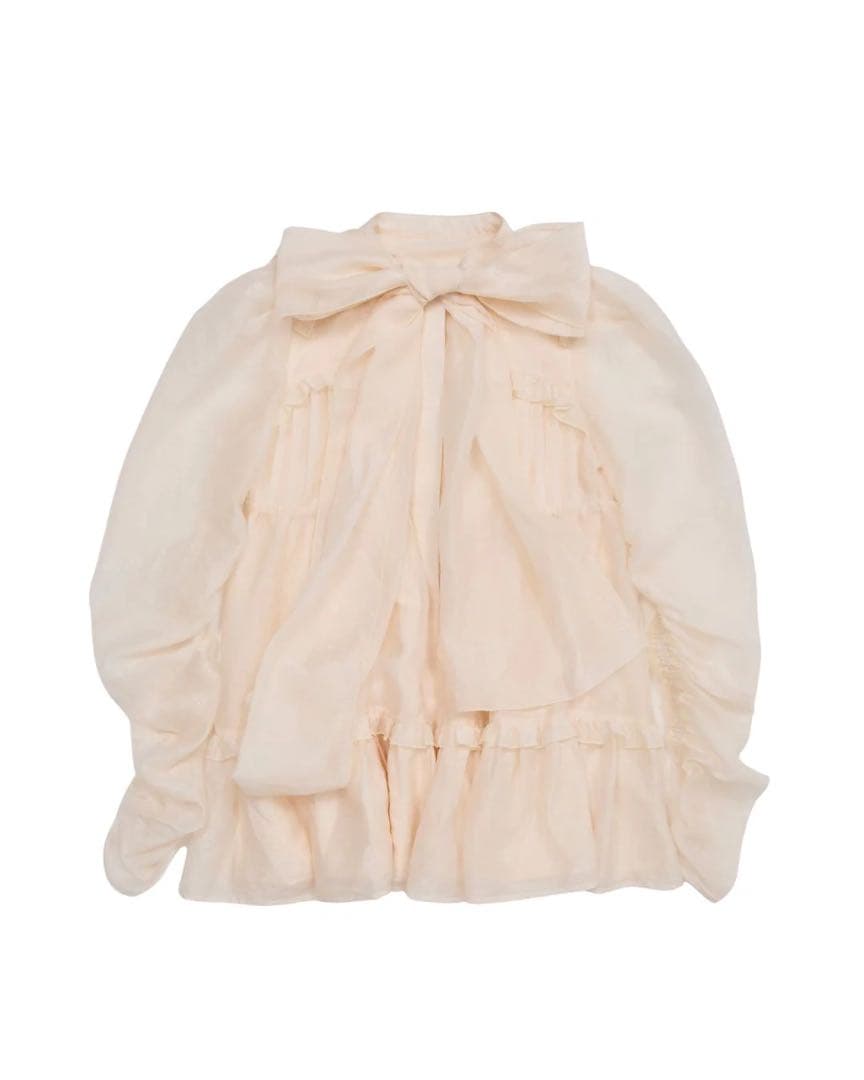 Treat ÜrselfSheer ribbon frill one-piece