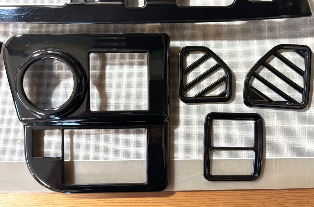 S700系アトレー・ハイゼットカーゴ インテリアパネル10ピース・ピアノブラック