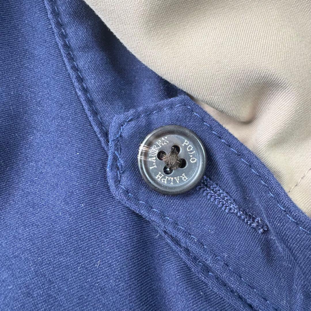 美品90s ポロバイラルフローレン　ピーススキン　スイングトップ　ネイビー　L