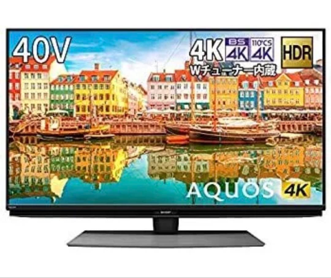 シャープ 40V型 4K 液晶テレビ TV 4T-C40CL1 2021年製