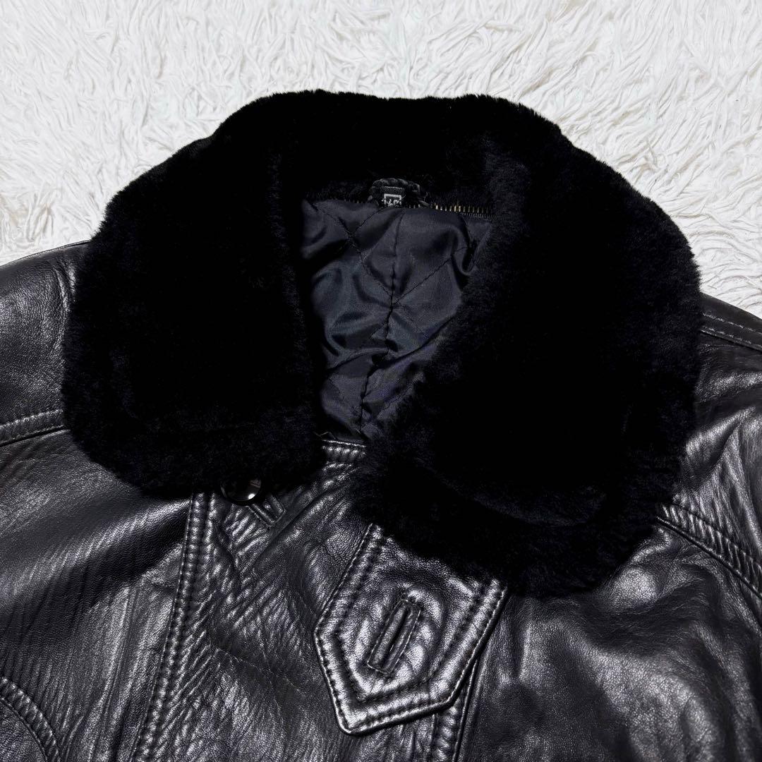 ジャケット・アウター 00s vintage g1 flight jacket black y2k