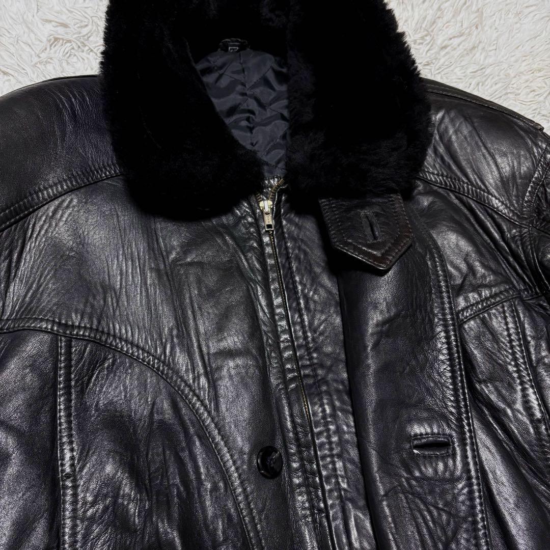 ジャケット・アウター 00s vintage g1 flight jacket black y2k