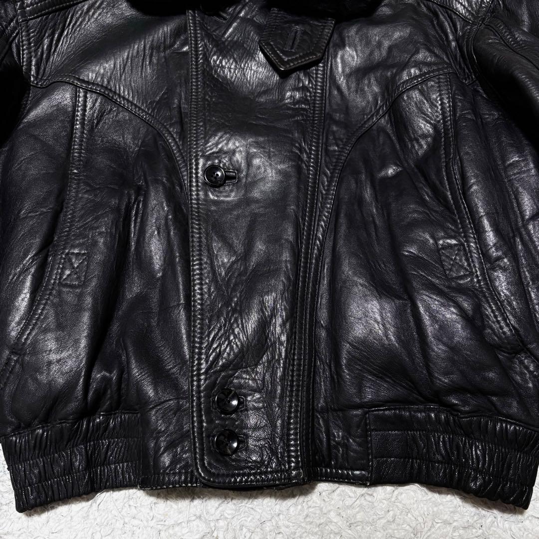 ジャケット・アウター 00s vintage g1 flight jacket black y2k