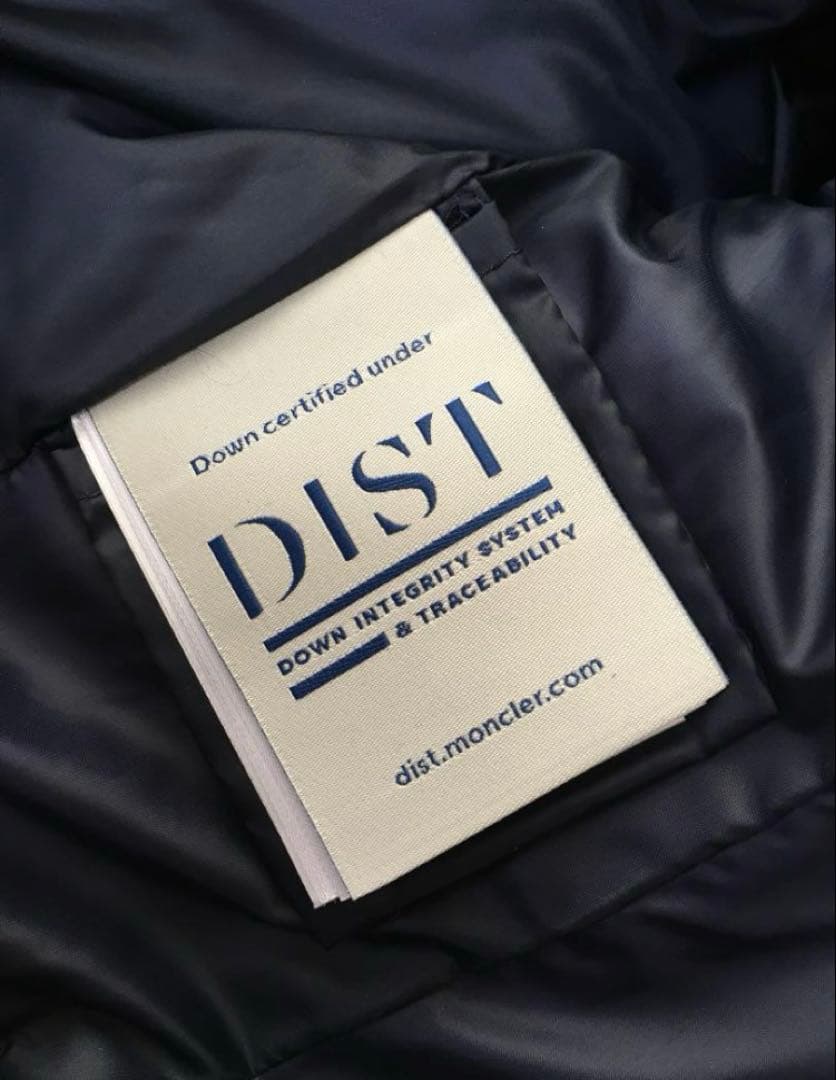 【新品本物】サイズ0 モンクレール エルミファーネイビー ラクーンファー