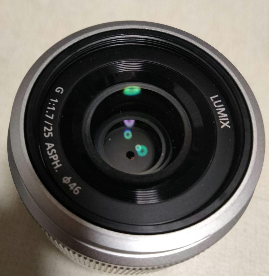LUMIX G 25mm f1.7 シルバー レンズ