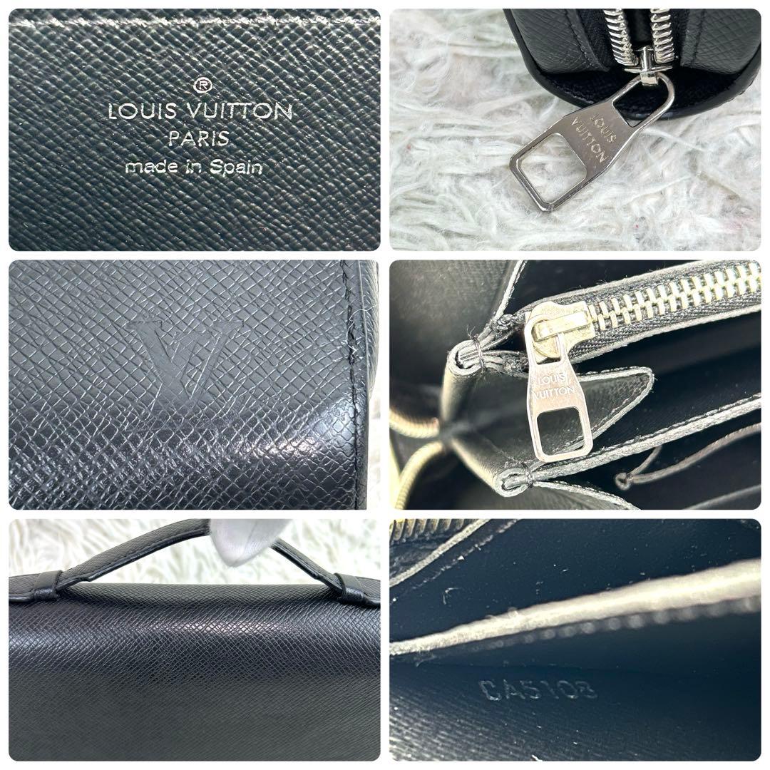 ✨極美品 ルイヴィトン ジッピーXL タイガ ブラック セカンドバッグ シルバー