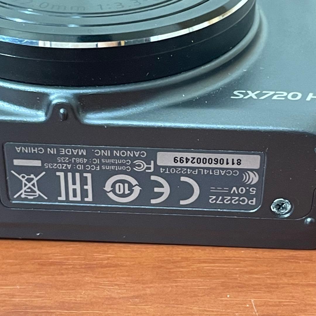 【動作確認済】Canon PowerShot SX720 HSブラック デジカメ