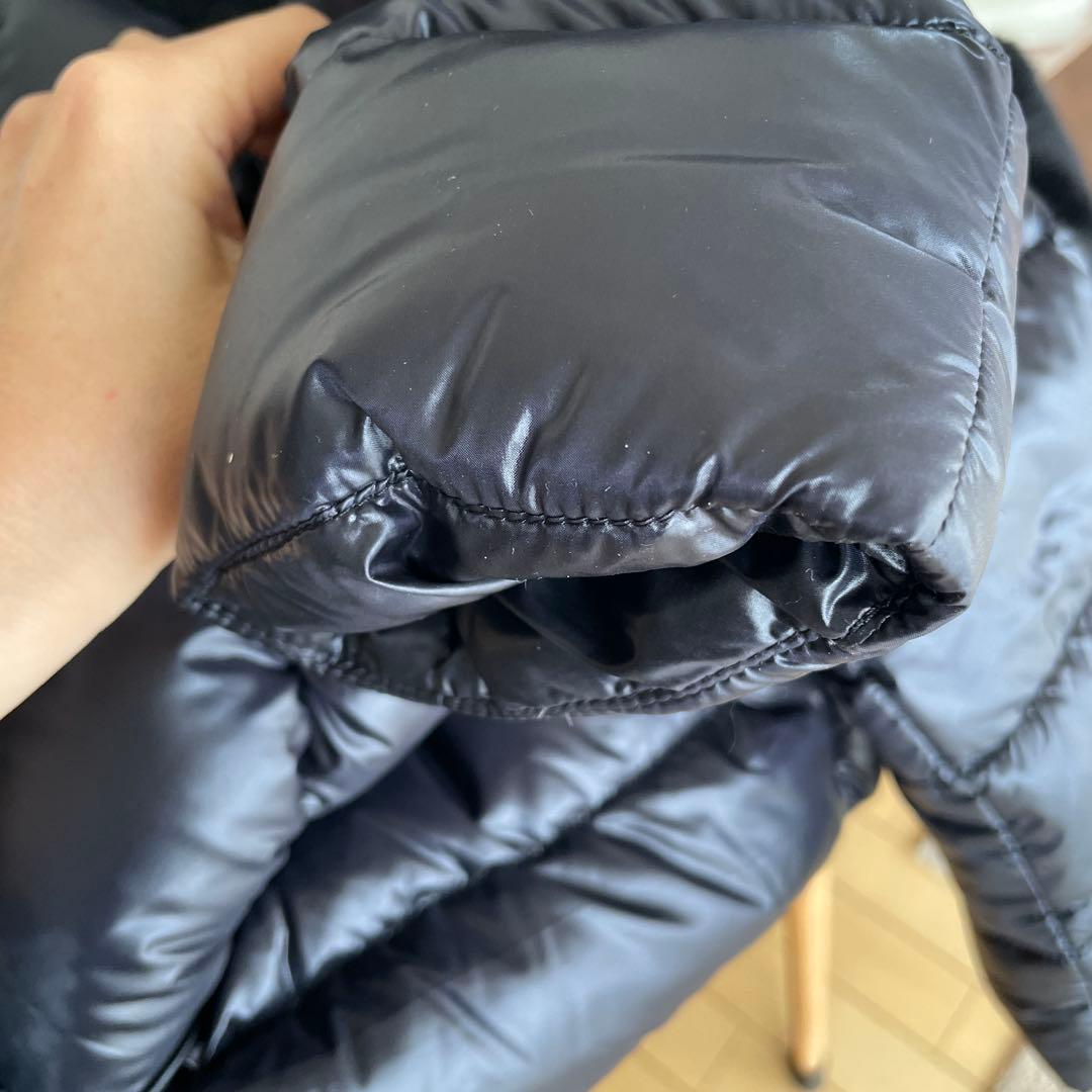 ヘルノ HERNO エコファー切り替えダウンジャケット ブルゾン ブラック40