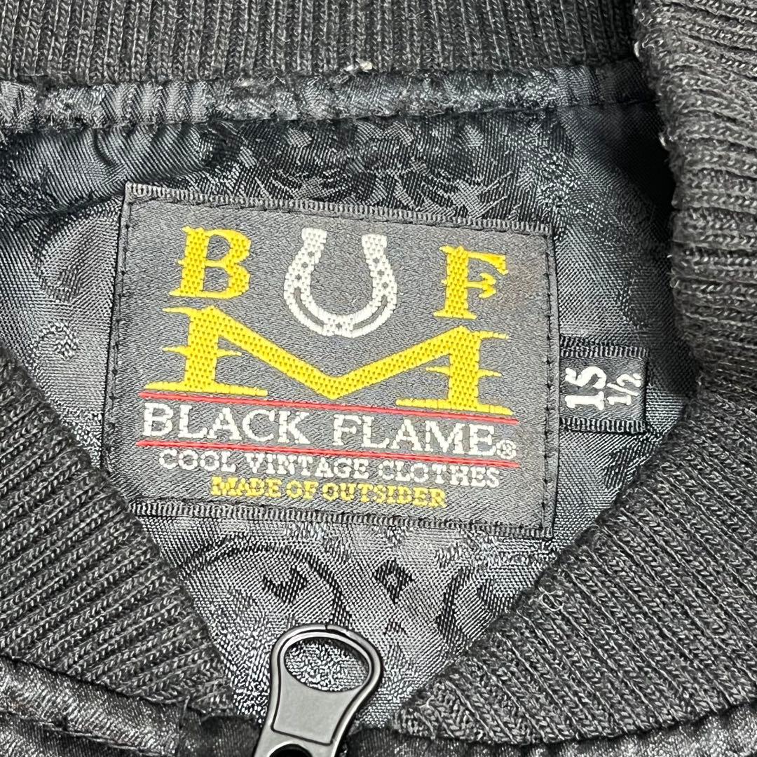 614 BLACK FLAME マリア刺繍スカジャン Memento Mori