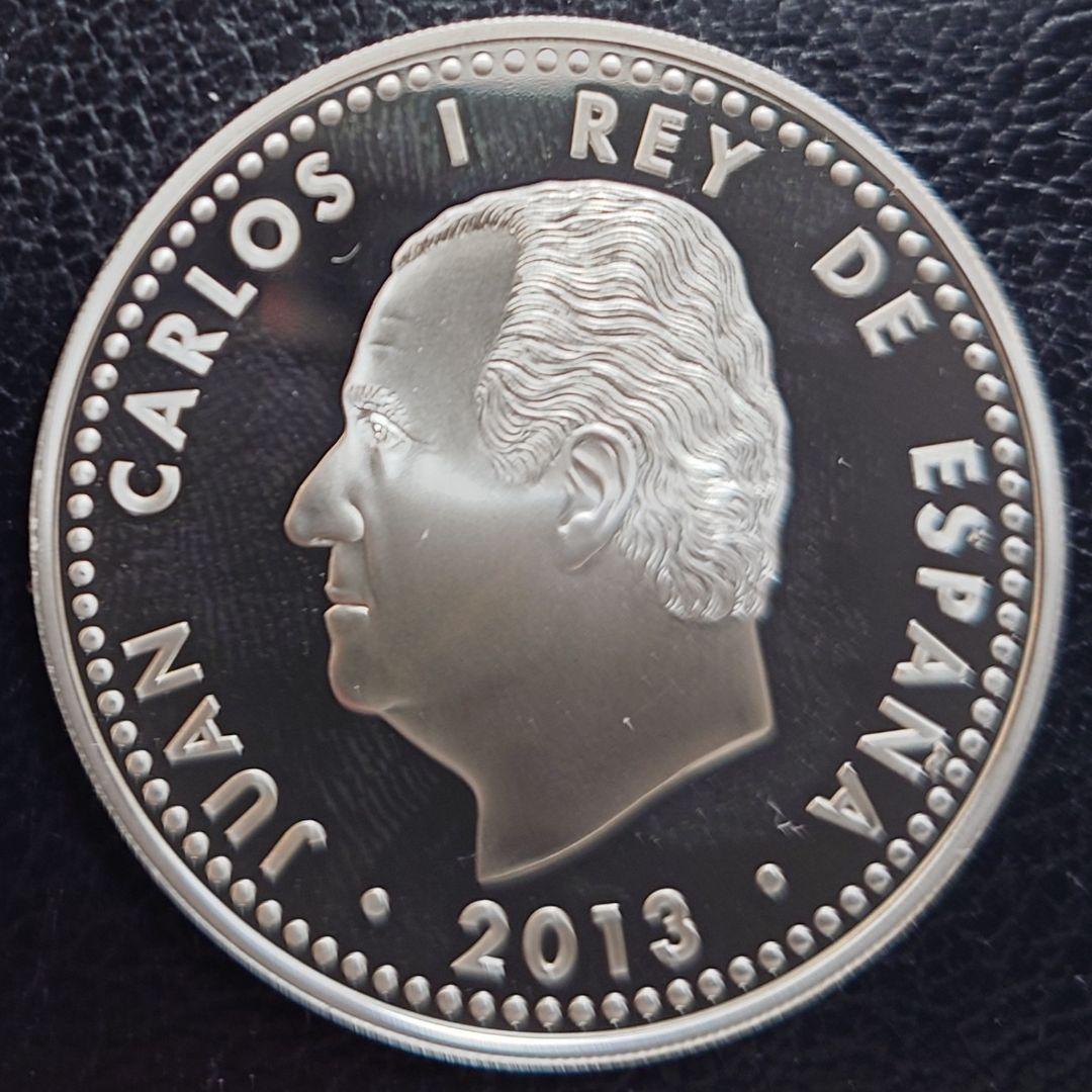 2013年 スペイン銀貨 10ユーロ 慶長遣欧使節団400周年記念銀貨SV925